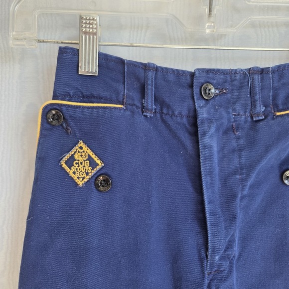 Vtg Boy Scouts Pants Youth 20 Blue Cub Scout 1960s 60s Zip Fly 20x22 - Picture 2 of 8